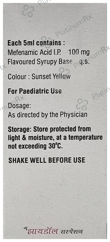 New Zydol 100mg Mango Oral Suspension 60ml