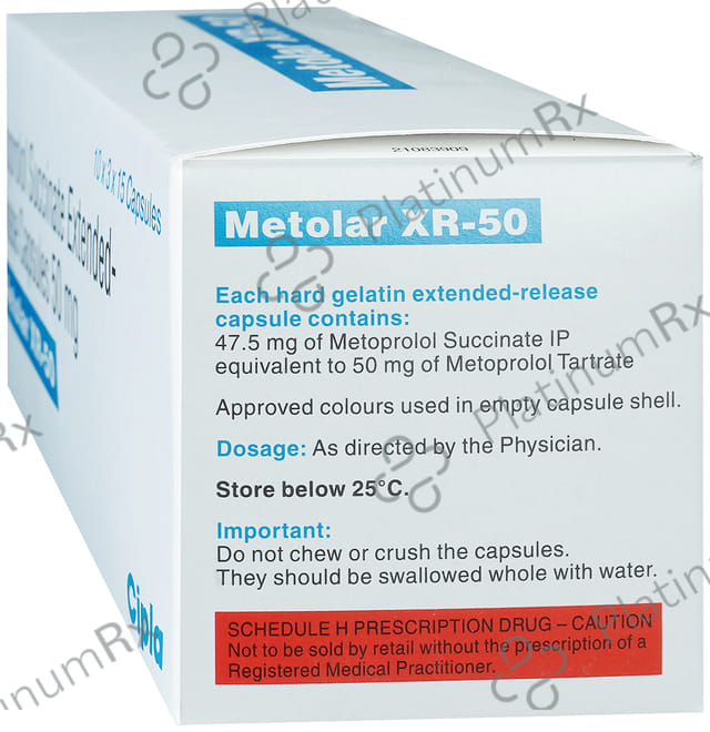 Metolar XR 50mg Capsule 15s