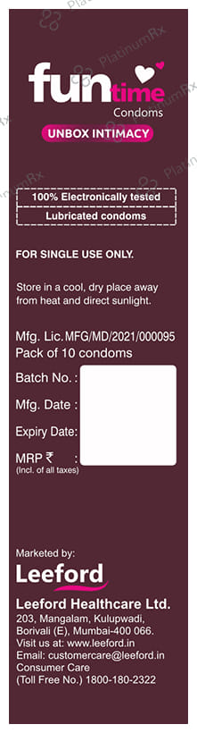 Funtime Dotted Ribbed & Contoured Hazelnut Flavour Condom 10s