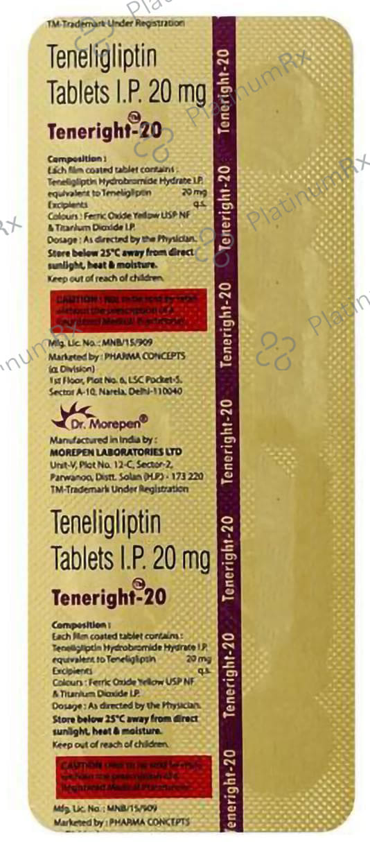 Teneright 20mg Tablet 10s