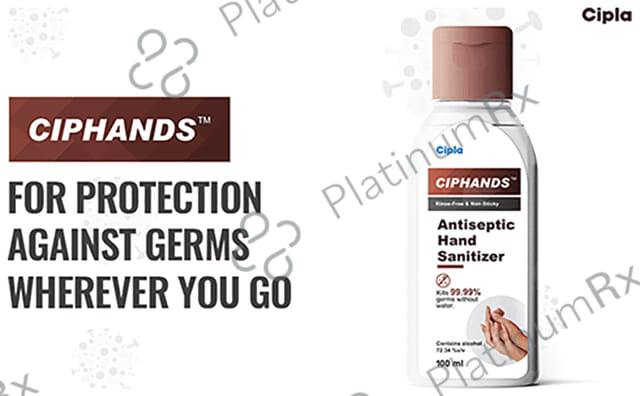 Cipla Ciphands Antiseptic Hand Sanitizer
