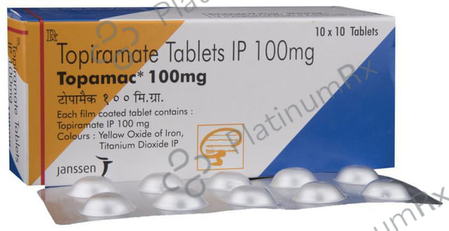 Topamac 100mg Tablet 10s
