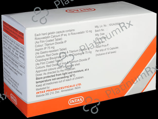 Arvast Gold 10/75/75mg Capsule 10s