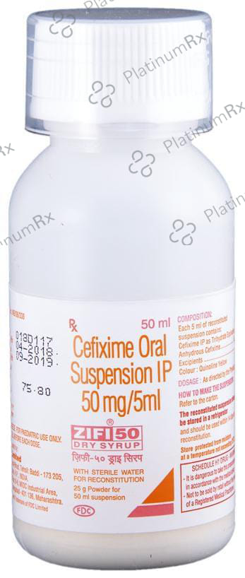 Zifi 50mg Dry Syrup 50ml