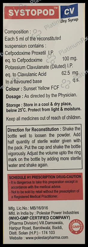 Systopod CV Dry Syrup