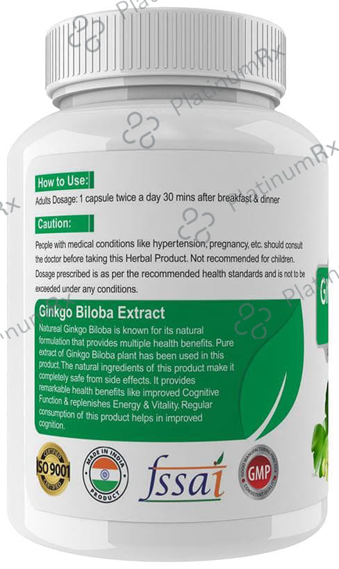 Natureal Ginkgo Biloba Extract 800mg Capsule
