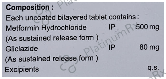 Glizisia M 80mg Tablet SR 10s