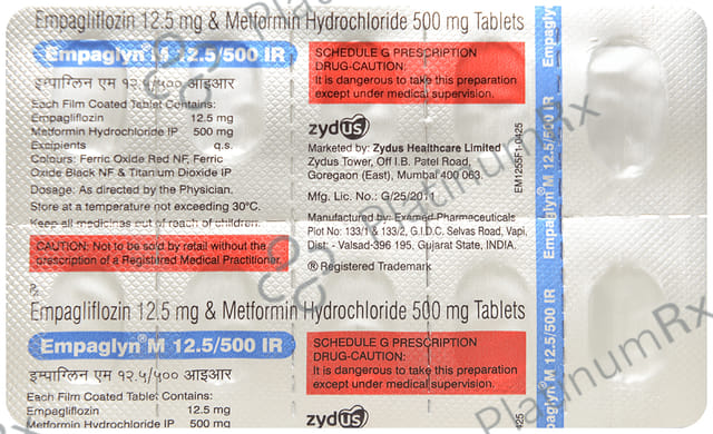 Empaglyn M 12.5/500mg IR Tablet 10s