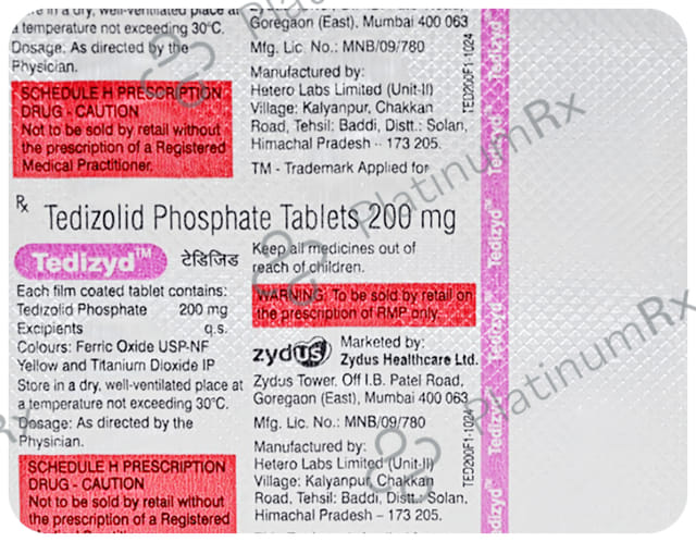 Tedizyd 200mg Tablet 6s