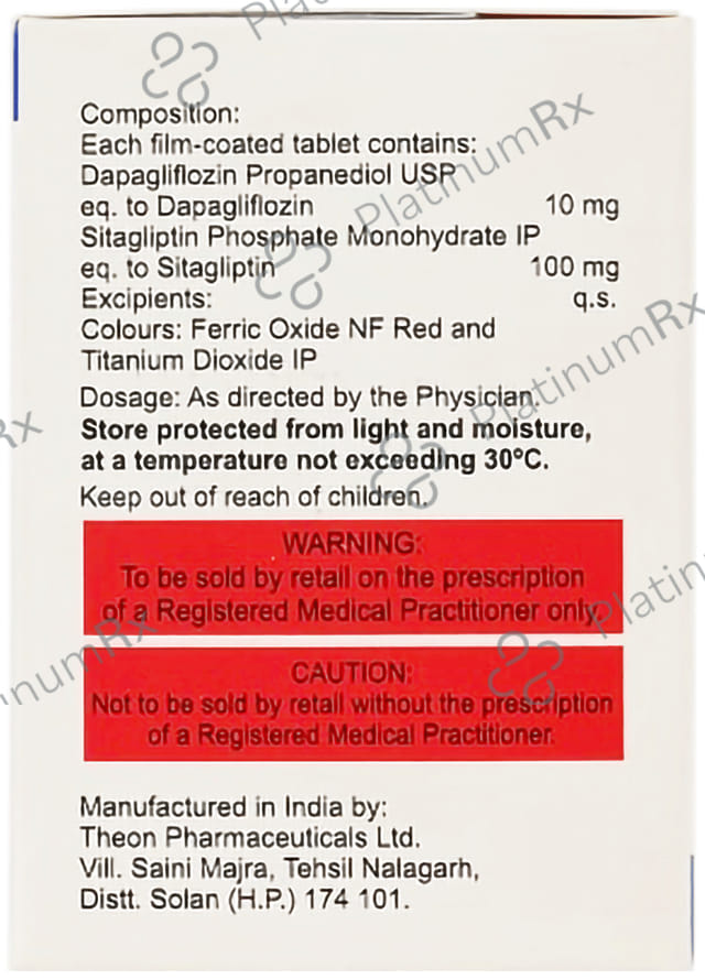 Sitaglo D 10/100mg Tablet 15s
