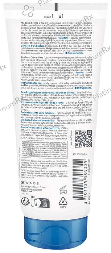 Bioderma Atoderm Ultra Nourishing Cream 200gm