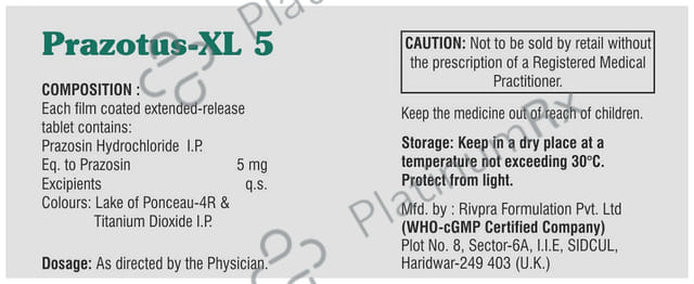 Prazotus XL 5mg Tablet 10s