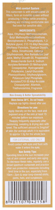 Sunhalt Gold Hydrating Sunscreen SPF 50 PA+++ Cream 60gm