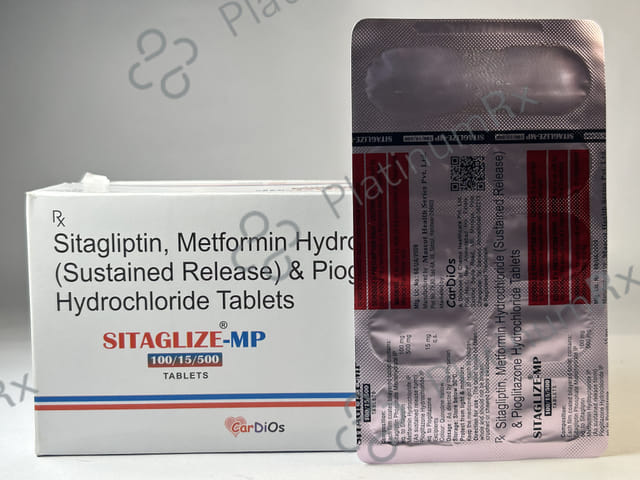 Sitaglize MP 100/15/500mg Tablet 10s