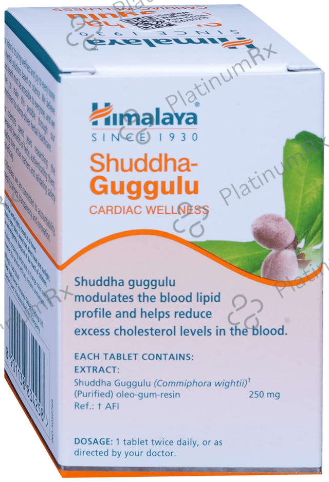 Himalaya Wellness Pure Herbs Shuddha Guggulu Cardiac Wellness Tablet 60s