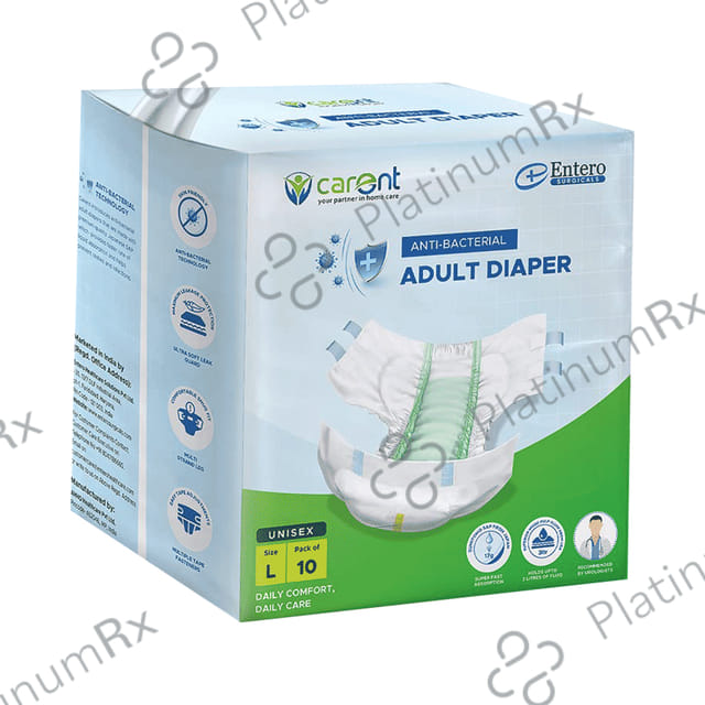 Carent Anti Bacterial Adult Diaper Large 10s