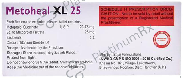 Metoheal 25mg Tablet XL 10s
