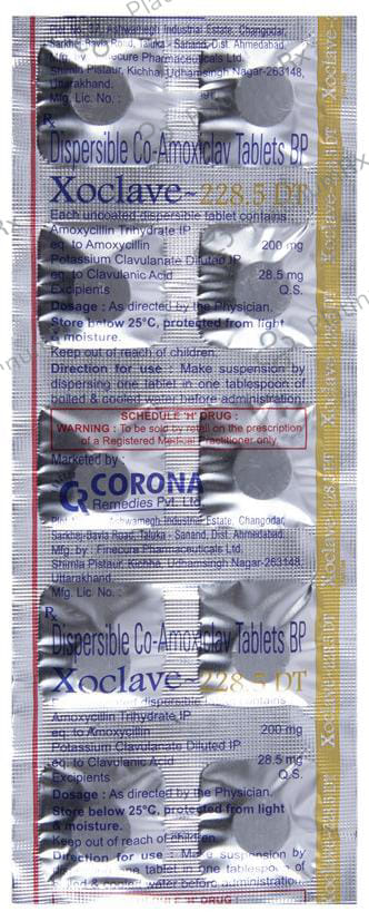 Xoclave 228.5mg Tablet 10s