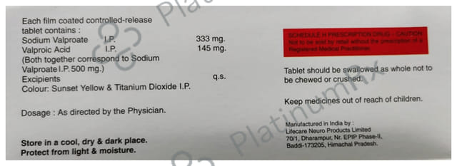 Sovalmate CR 500 Tablet