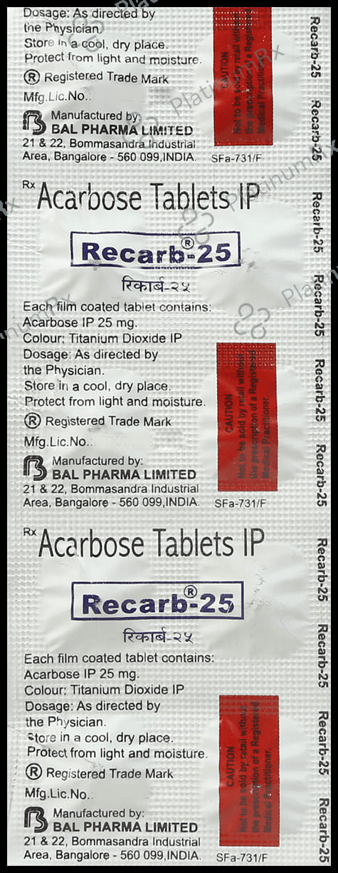 Recarb 25mg Tablet 10s