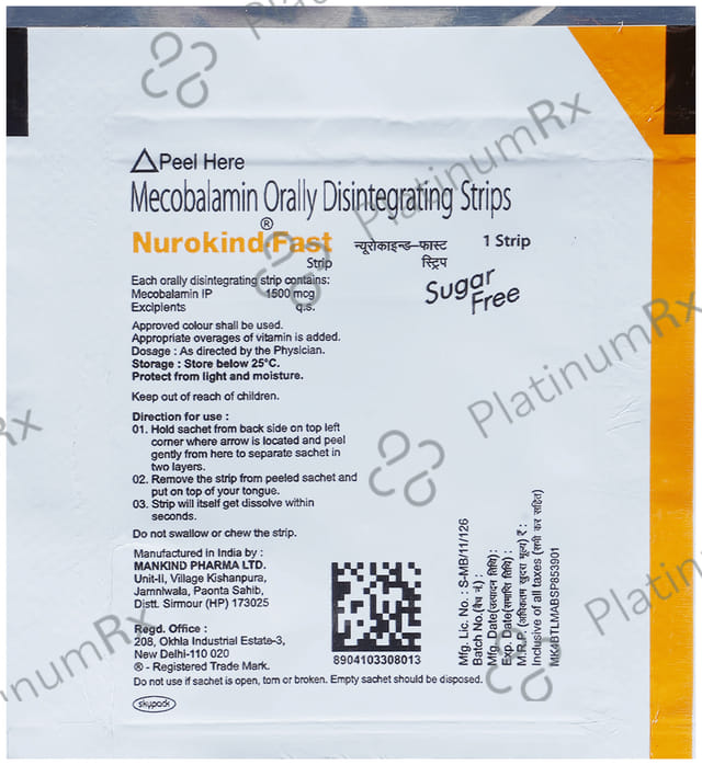 Nurokind Fast 1500mcg Disintegrating Strip 1s
