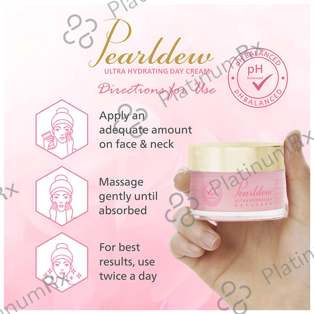 Pearldew Ultra Hydrating Day Cream (50gm Each) 2 jar