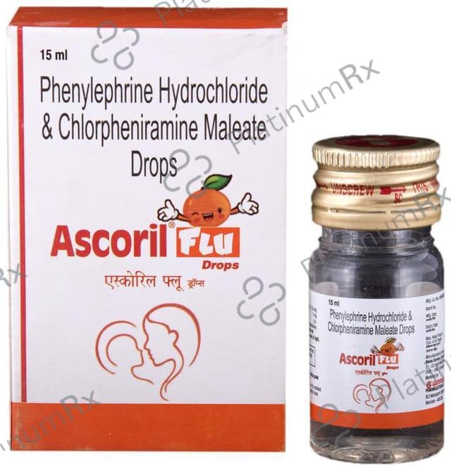Ascoril Flu 1/2.5mg Oral Drops 15ml