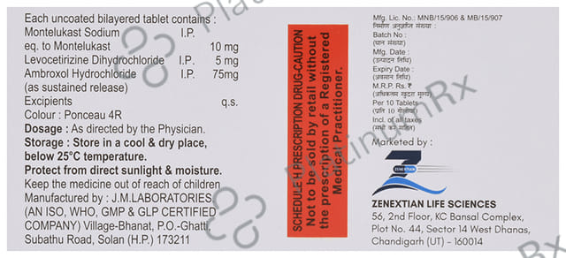 Montzenext AM Tablet SR 10s