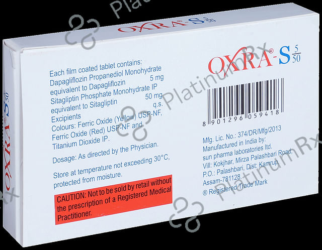 Oxra S 5mg/50mg Tablet 15s