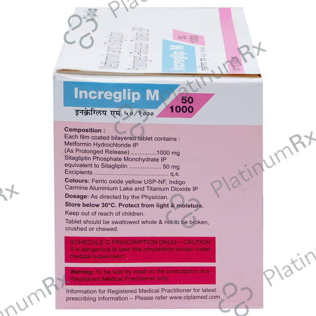 Increglip M 50/1000mg Tablet 15s