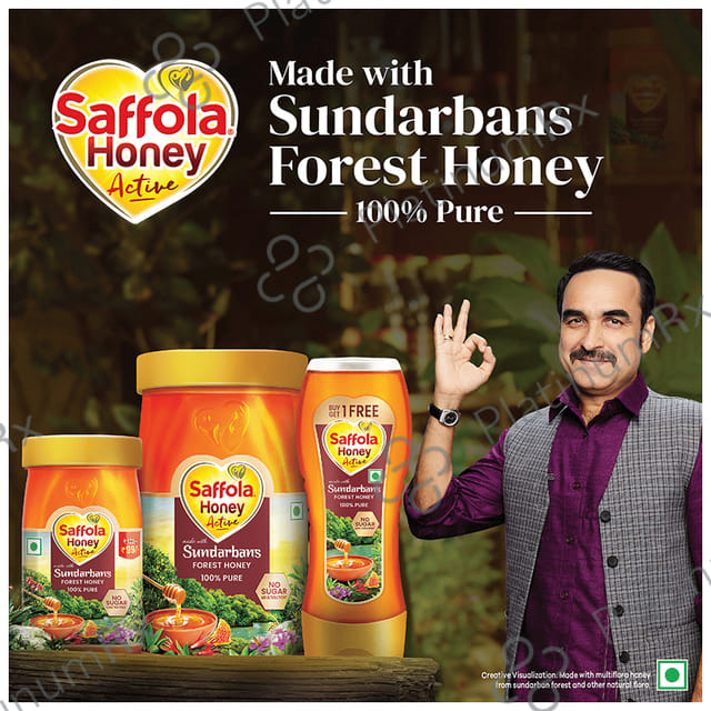 Saffola Honey Active Made with Sundarban Forest Honey No Sugar Adulteration 250gm