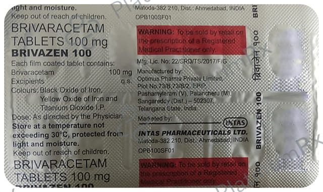 Brivazen 100mg Tablet 10s