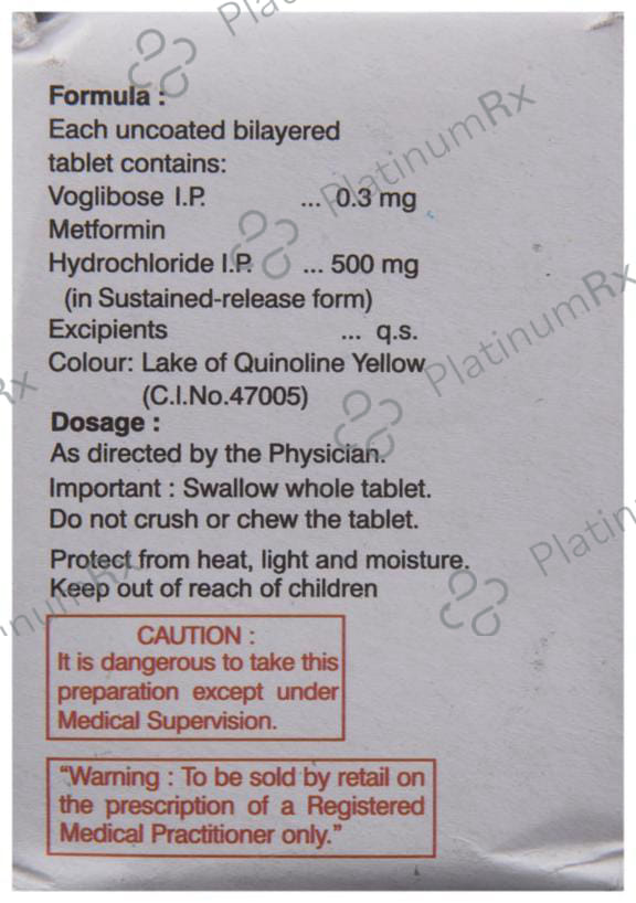 Voliphage M 500/0.3mg Tablet SR 10s