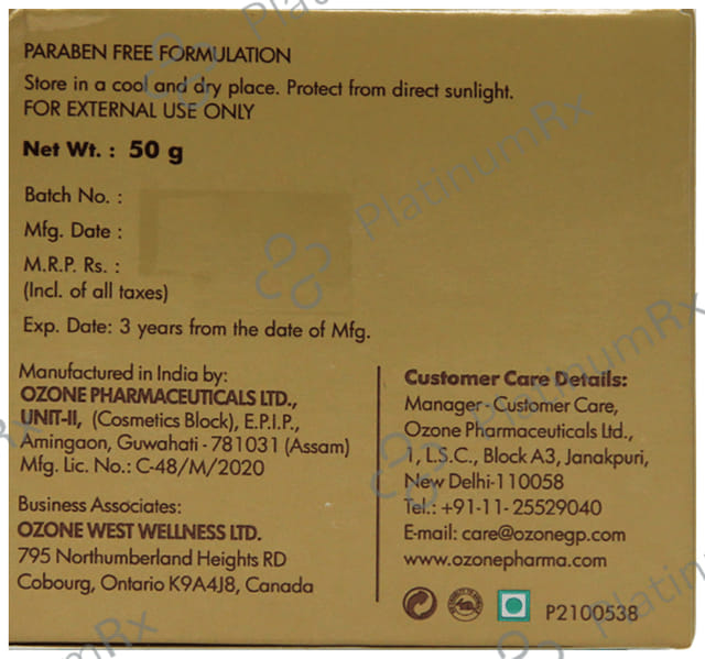 Ozone Glo Radiance Replenishing Face Pack 50 gm