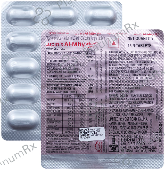 Lupins Al Mity Plus Tablet 15s