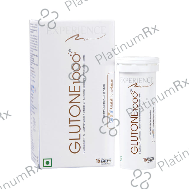 Glutone 1000(15 Effervescent Tablets Each) 1 Bottle