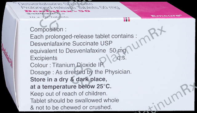 Denlafax 50mg PR Tablet 10s