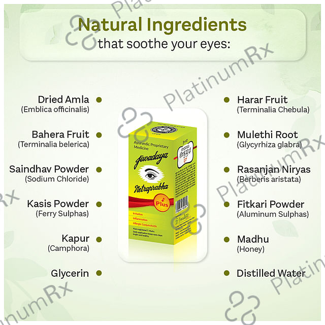 Jiwadaya Netraprabha Plus Eye Drop (10ml Each) 1 Bottle