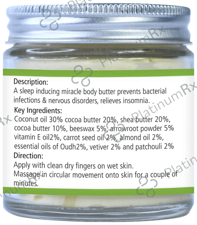 Natuur Body Butter Lotion Oudh,Vetiver,Patchouli