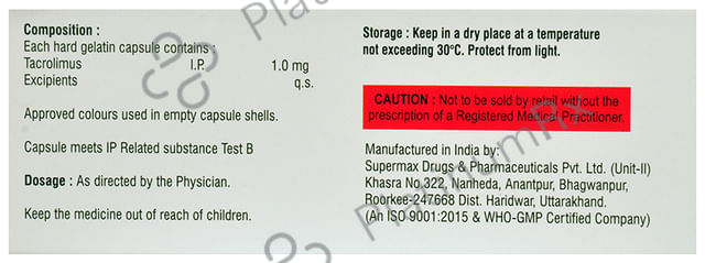 Tacroten 1.0mg Capsule