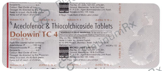 Dolowin TC 4/100mg Tablet 10s