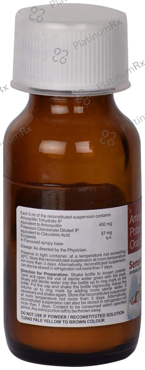 Sensiclav DS 400/57mg Dry Syrup 30ml