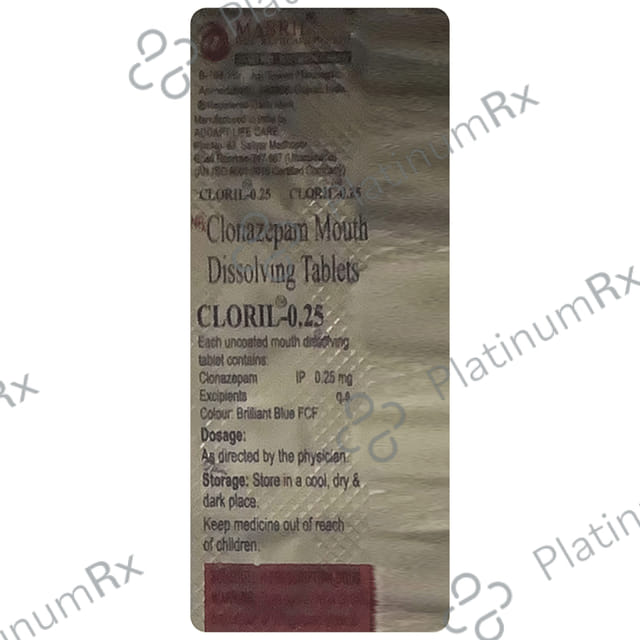 Cloril 0.25 Tablet MD