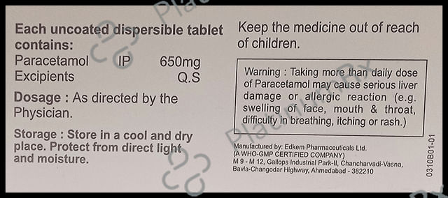 Admol 650 Tablet DT