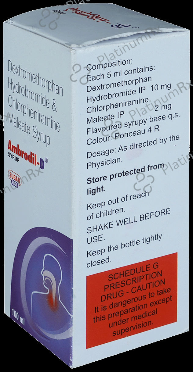 Ambrodil D 2/10mg Sugar Fre Syrup 100ml