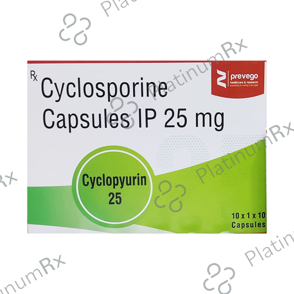 Cyclopyurin 25mg Capsule 10s