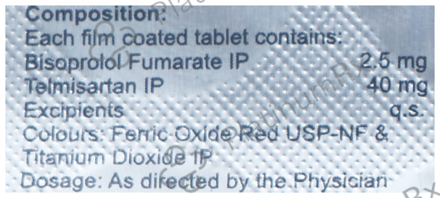 Bisotrust 2.5/40mg T Tablet 10s
