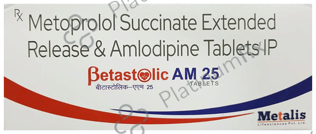 Betastolic AM 25mg Tablet ER 10s
