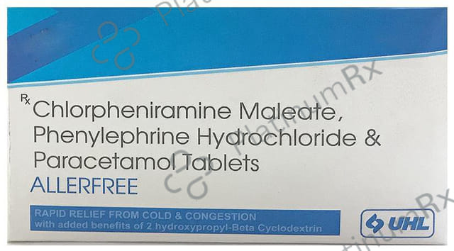 Allerfree 2/325/10mg Tablet 10s