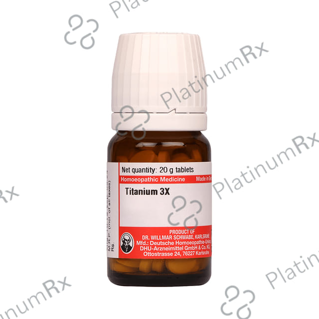 Dr Willmar Schwabe Germany Titanium Trituration Tablet 3X